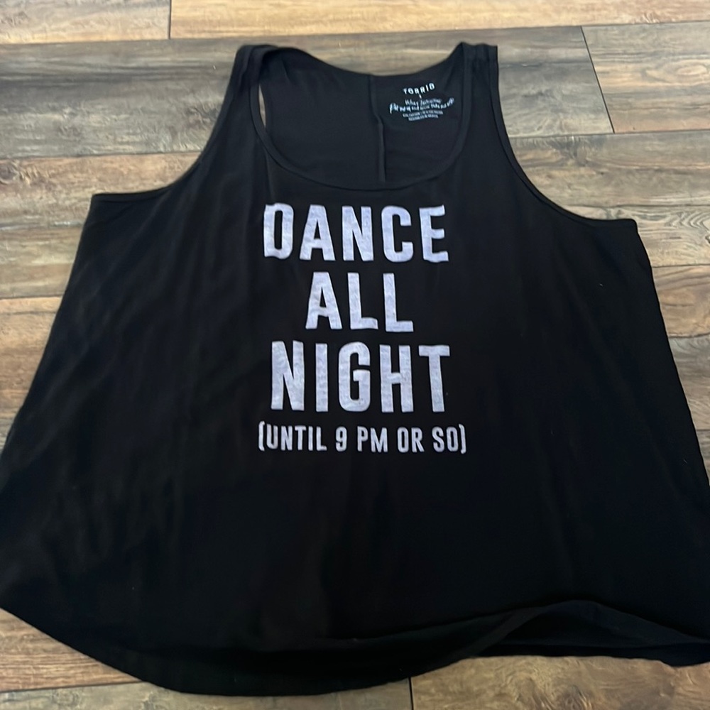 Silly slogan tank top